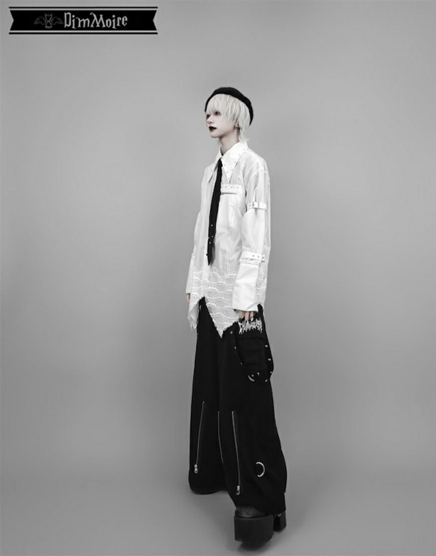 DimMoire【ディムモアール】PUNKワイドパンツ/Black