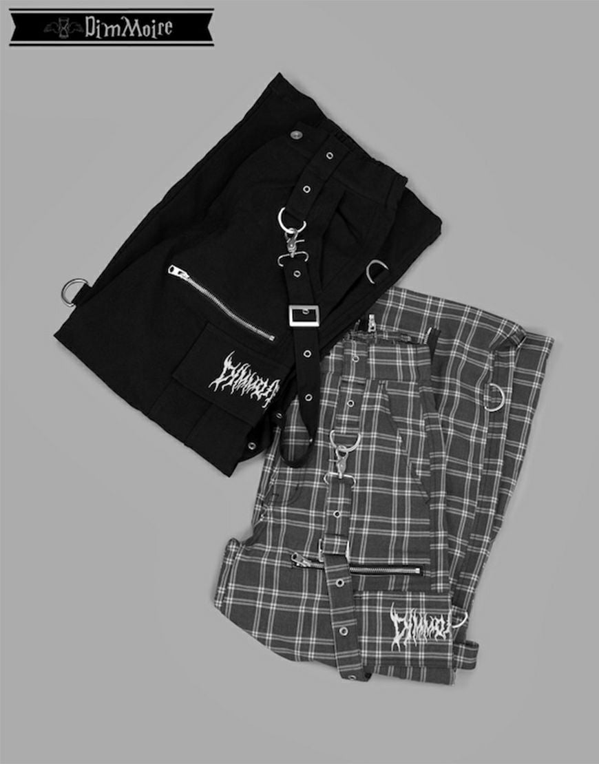 DimMoire【ディムモアール】PUNKワイドパンツ/Black