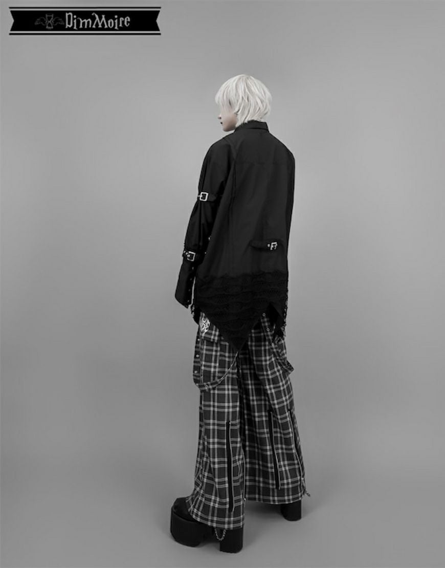 DimMoire【ディムモアール】PUNKワイドパンツ/Black