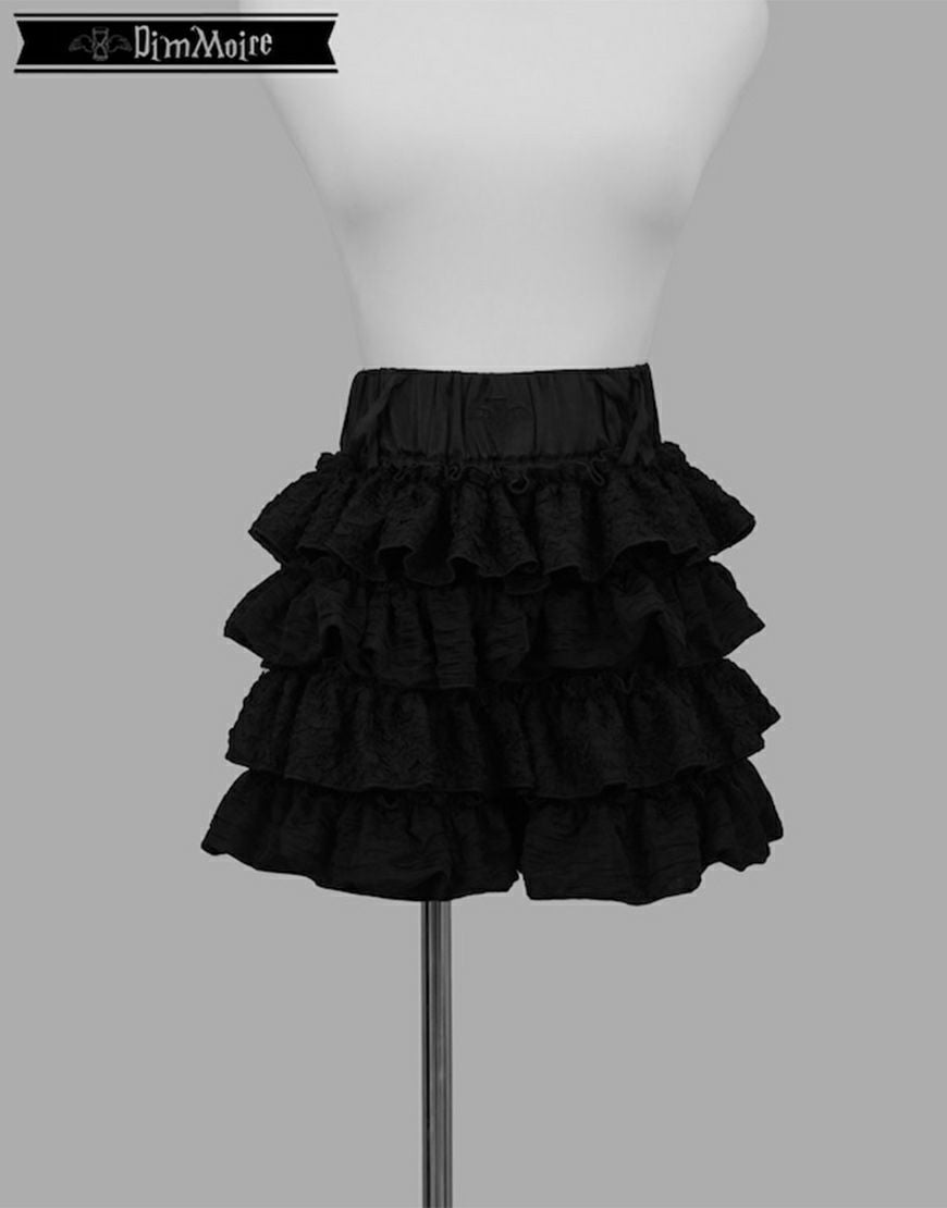 DimMoire【ディムモアール】フリルミニスカパン/Black