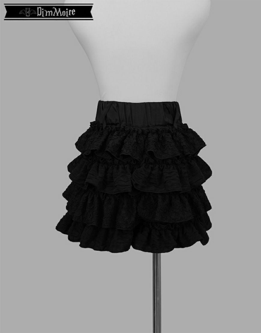 DimMoire【ディムモアール】フリルミニスカパン/Black