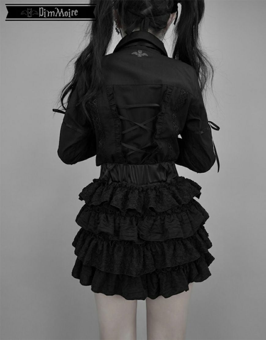 DimMoire【ディムモアール】フリルミニスカパン/Black