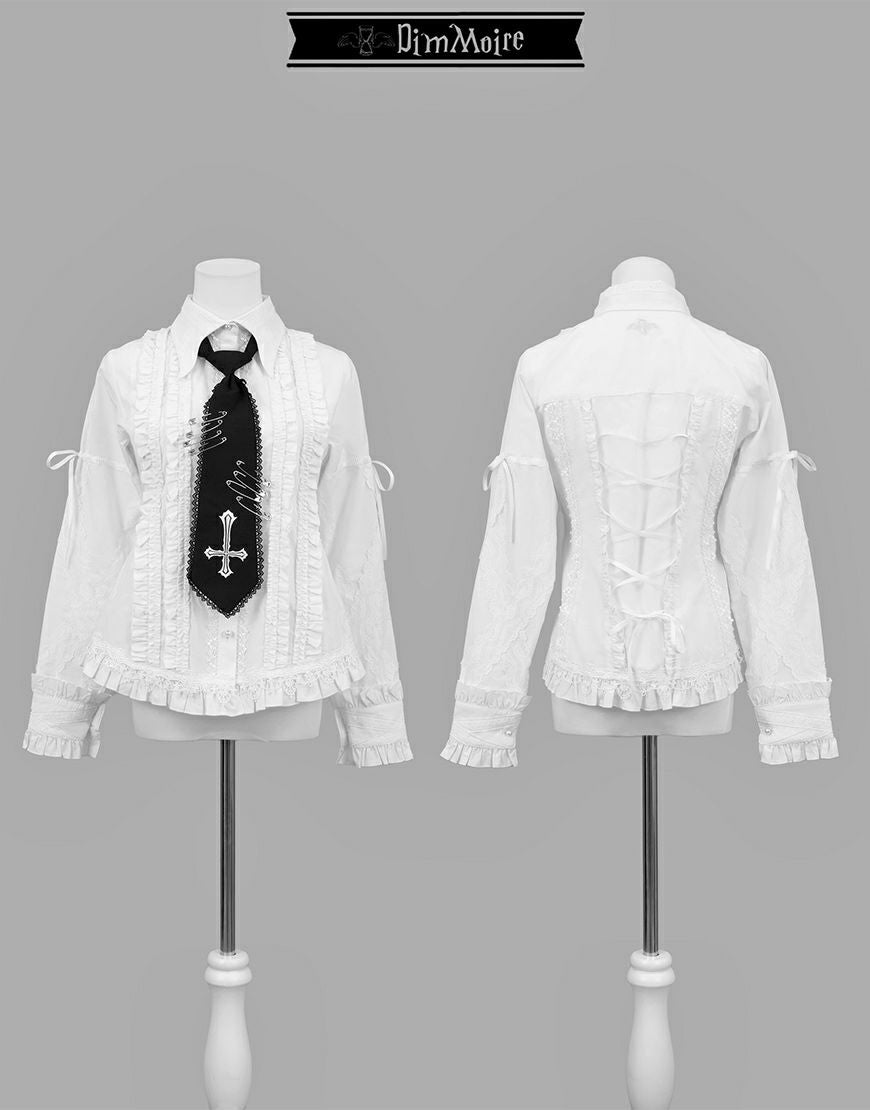 DimMoire【ディムモアール】Gothic学園ブラウス/White