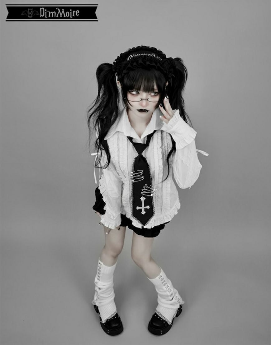 DimMoire【ディムモアール】Gothic学園ブラウス/White