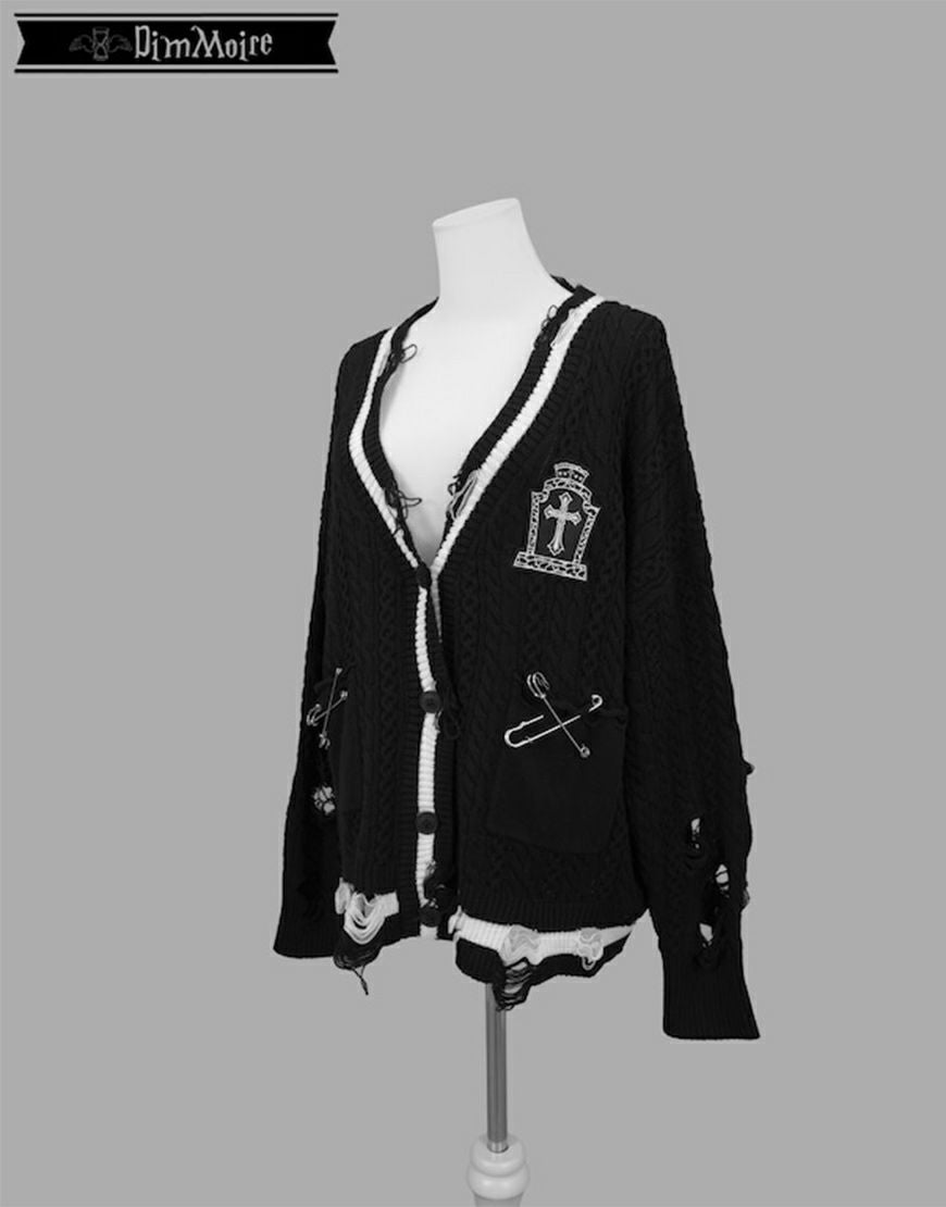 DimMoire【ディムモアール】Gothic学園カーディガン/Black
