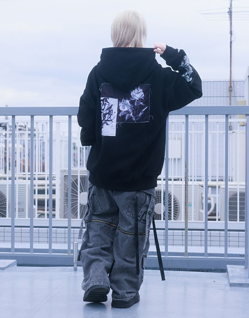 AdaNous【アダナス】waffle zipup parker/全2色