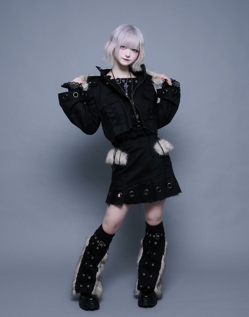 イルイル☆ ililil【イルイルイル】Ainsel cropped jacket/全2色