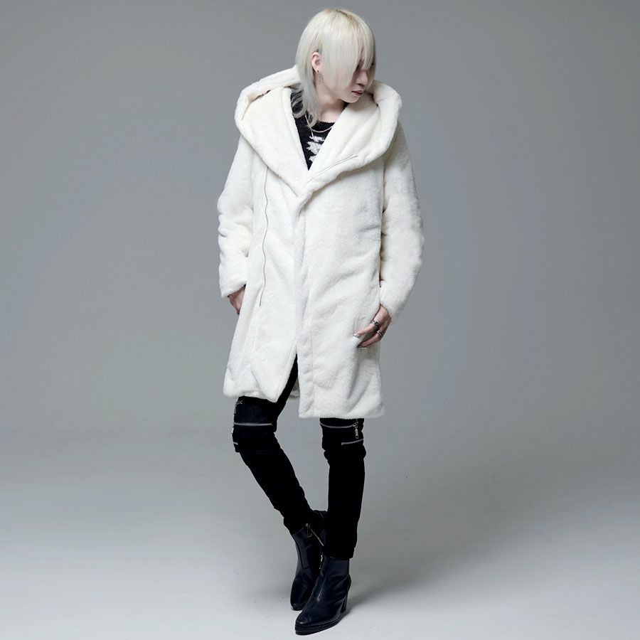 bernings sho ファージャケット archive 光沢 お兄系 ACRO SELECT【アクロ セレクト】Bernings Shoフード付き変形ファー