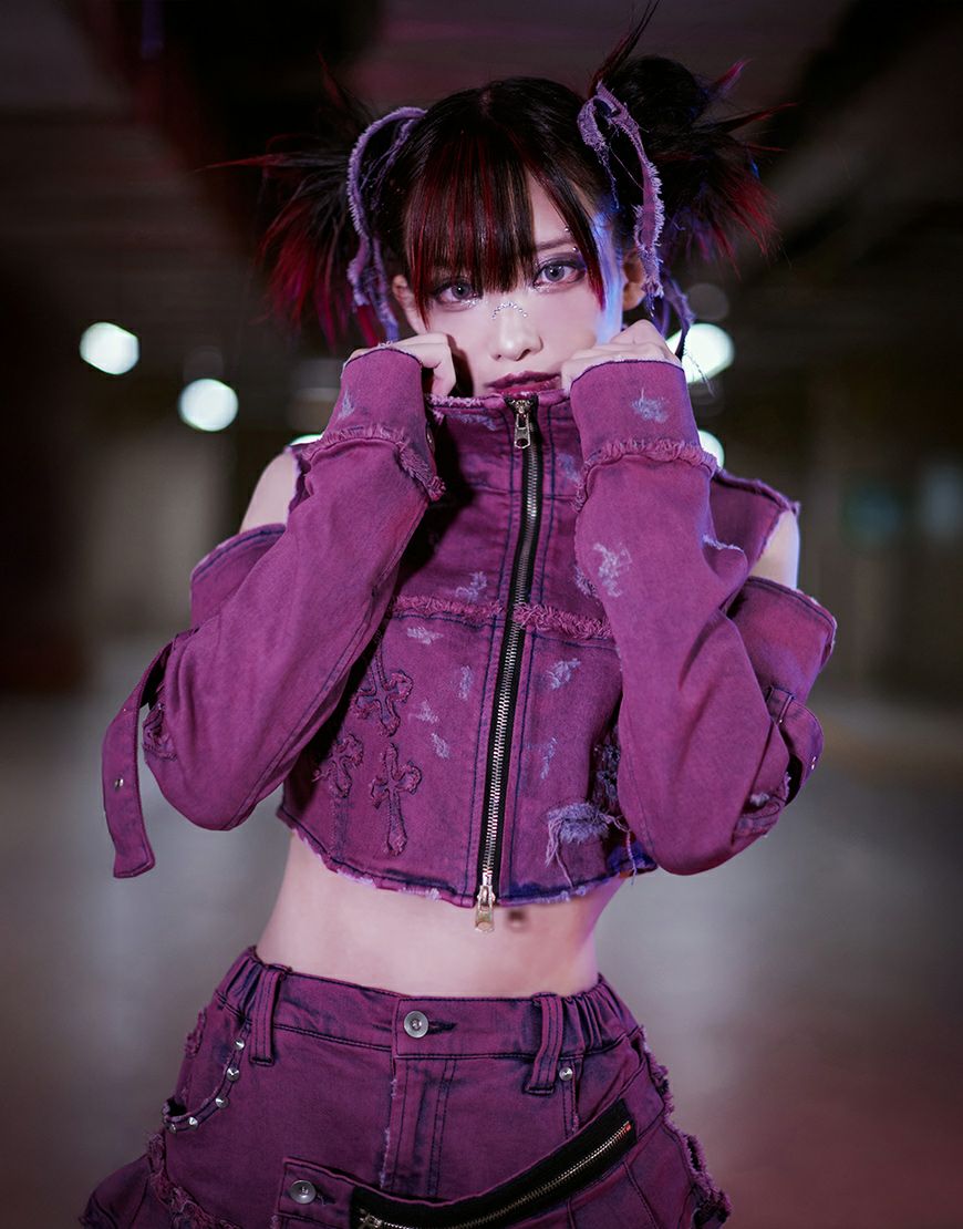 Grrr the Lipper【ガルルザリッパー】ケロイドデニム-肋骨-/全2色