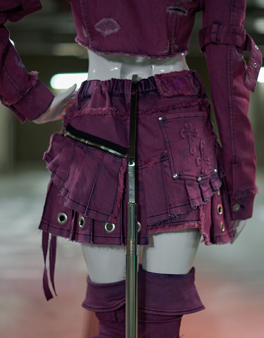 Grrr the Lipper【ガルルザリッパー】ケロイドデニム-仙骨/全2色