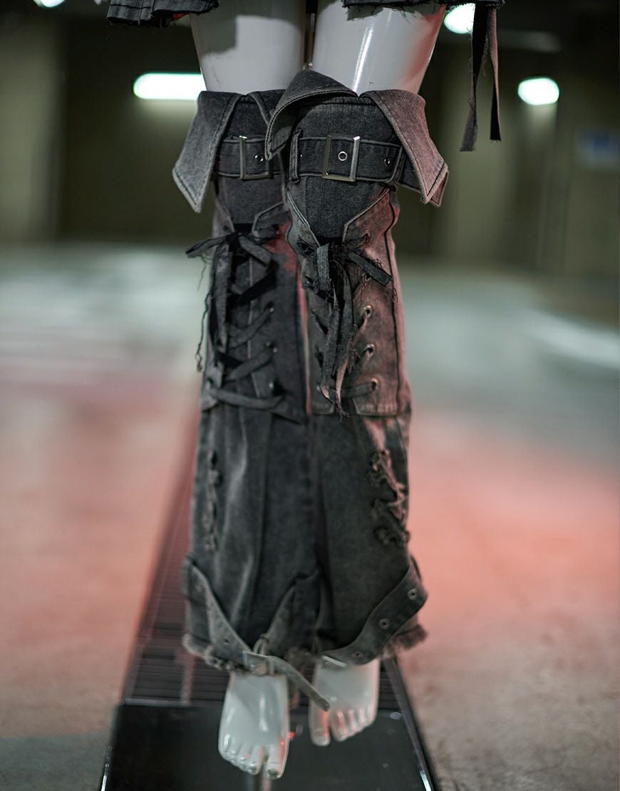 Grrr the Lipper【ガルルザリッパー】ケロイドデニム-脛骨-/全2色