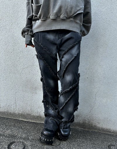 CIVARIZE【シヴァーライズ】PUレザー切り替えバイカーZIPストレッチ