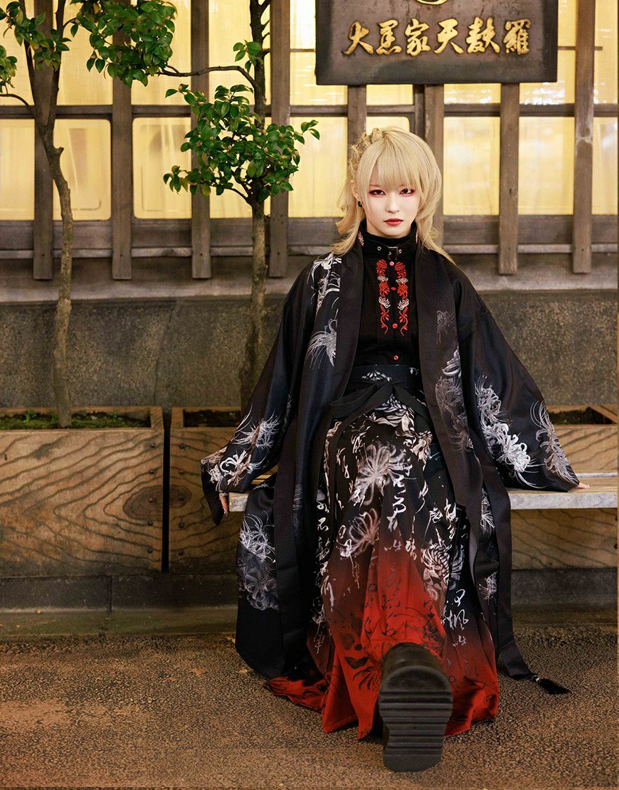 AdaNous【アダナス】曼珠沙華 巻きスカート/全2色