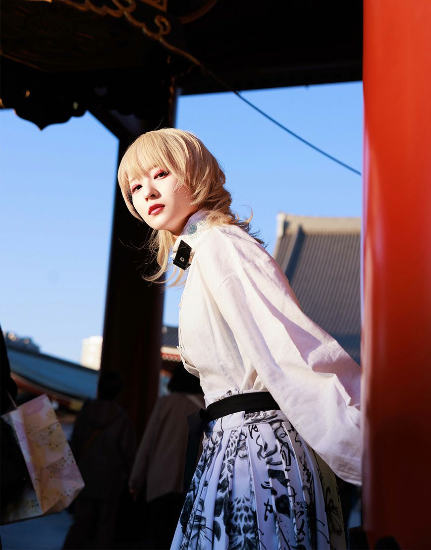 AdaNous【アダナス】曼珠沙華 巻きスカート/全2色