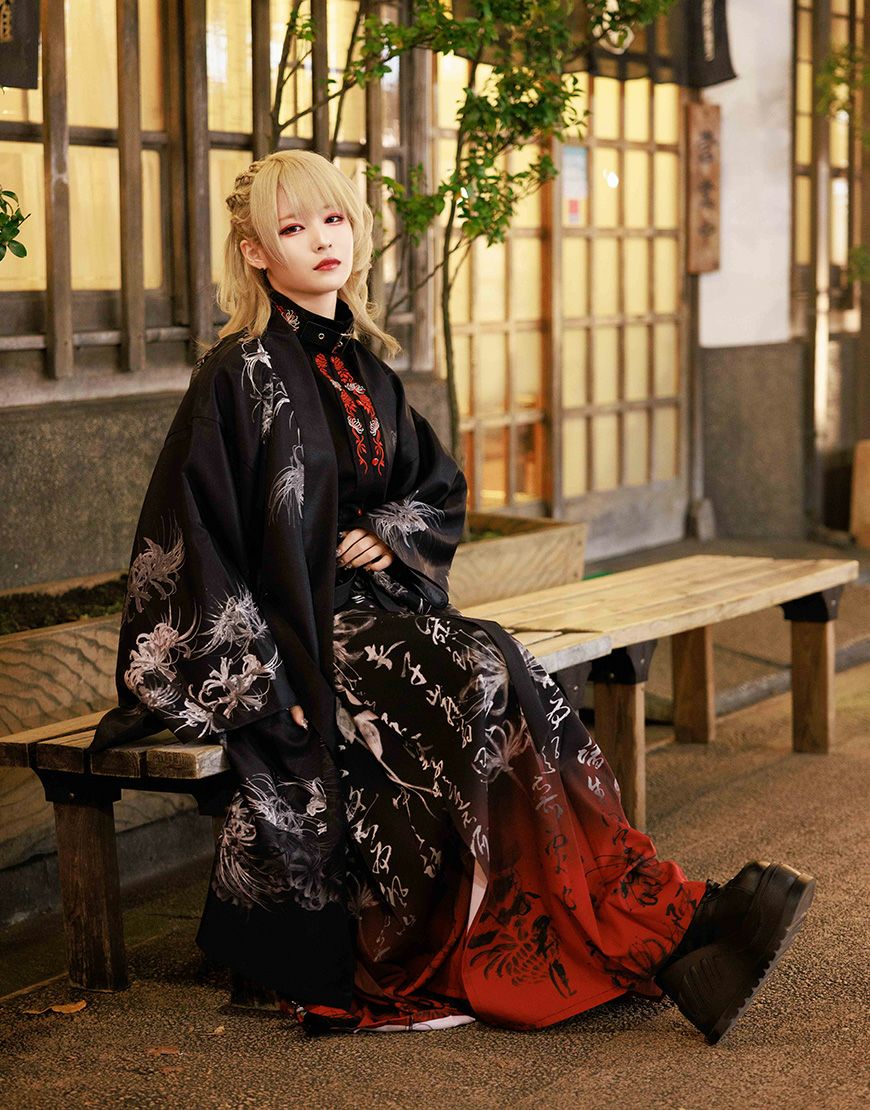 AdaNous【アダナス】曼珠沙華 羽織りシャツ/全2色