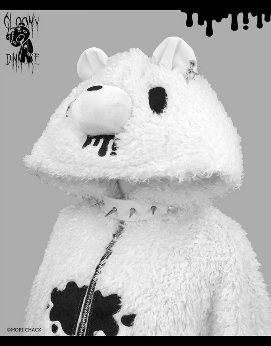 DimMoire【ディムモアール】GLOOMY×DimMoire グル～ミ～ボアパーカー/White