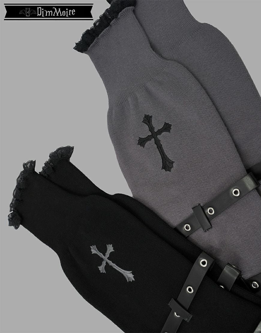 DimMoire【ディムモアール】十字の誓いニーハイウォーマー/Black