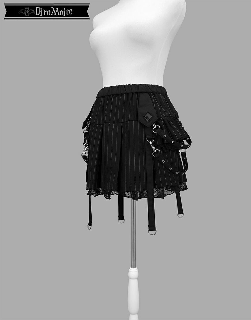 DimMoire PUNKフリルミニスカート ディムモアール ♥DimMoire ディムモアール PUNK フリル ミニスカート ブラック