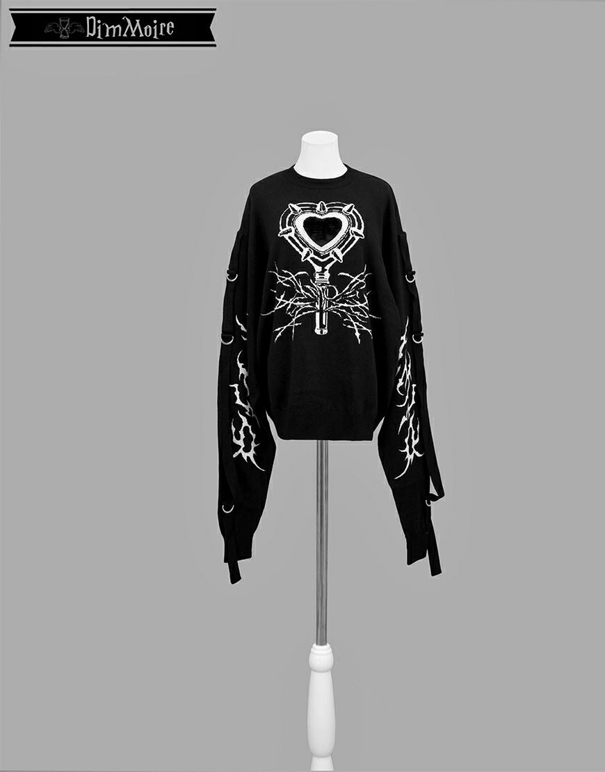 DimMoire【ディムモアール】超ロングスリーブニットII/Black