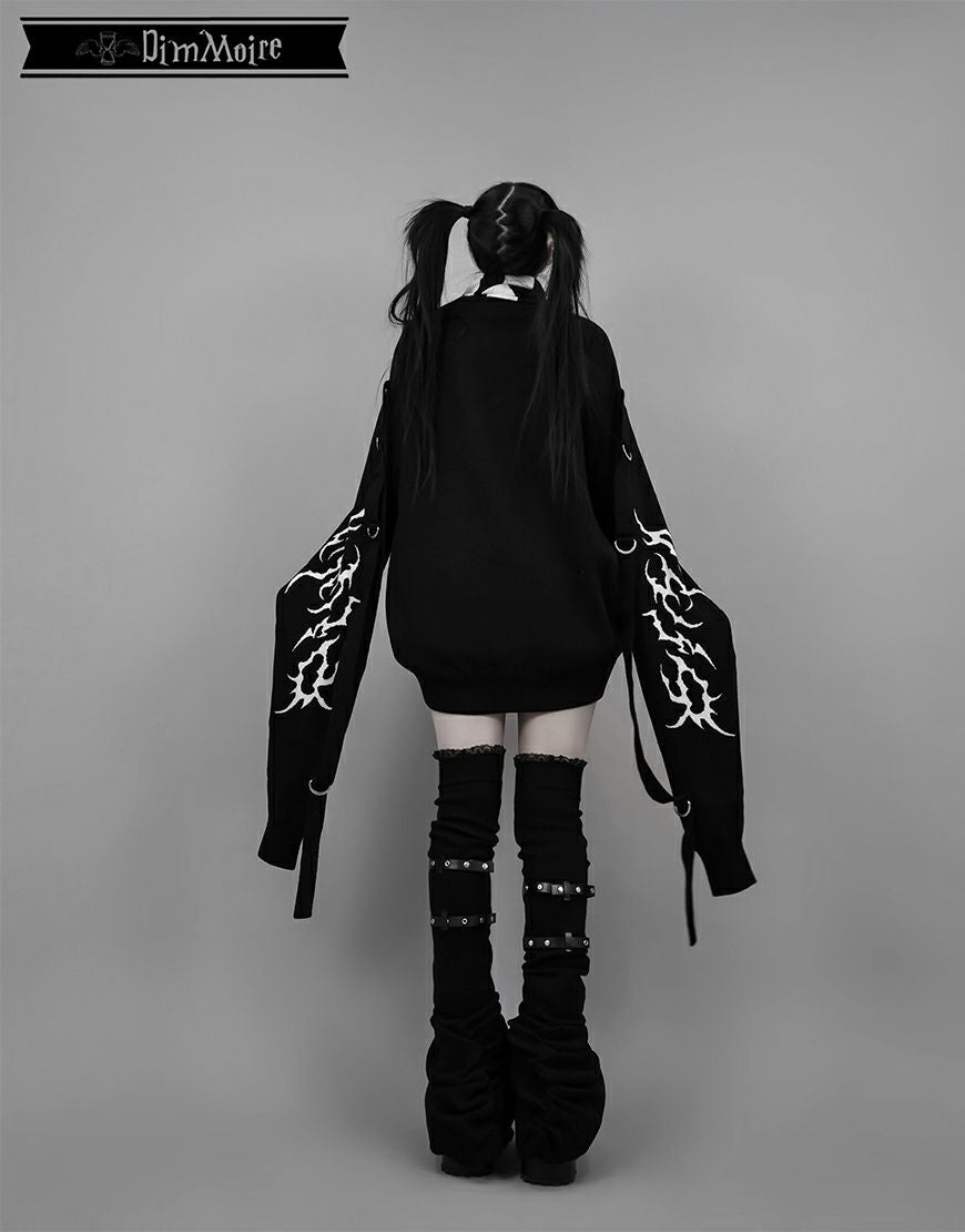 DimMoire【ディムモアール】超ロングスリーブニットII/Black