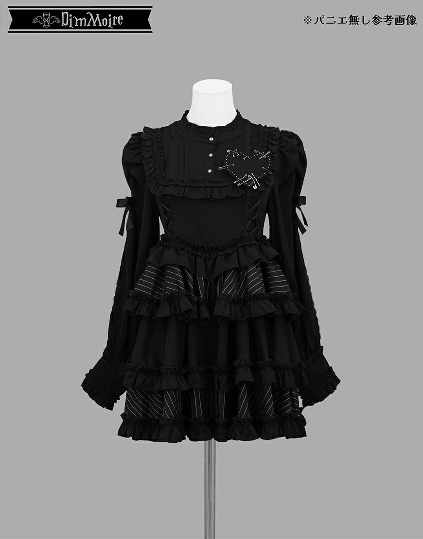 DimMoire【ディムモアール】フリルに埋もれて見る悪夢ドレス /Black