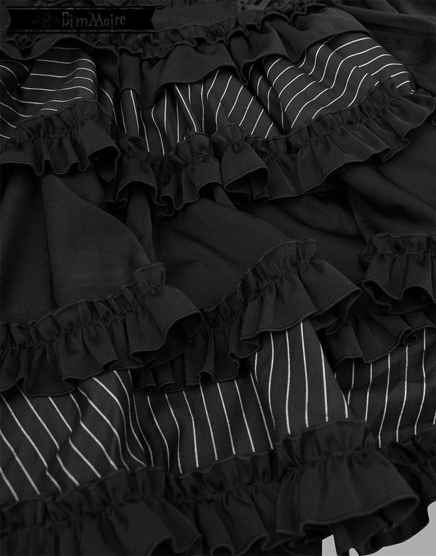 DimMoire【ディムモアール】フリルに埋もれて見る悪夢ドレス /Black