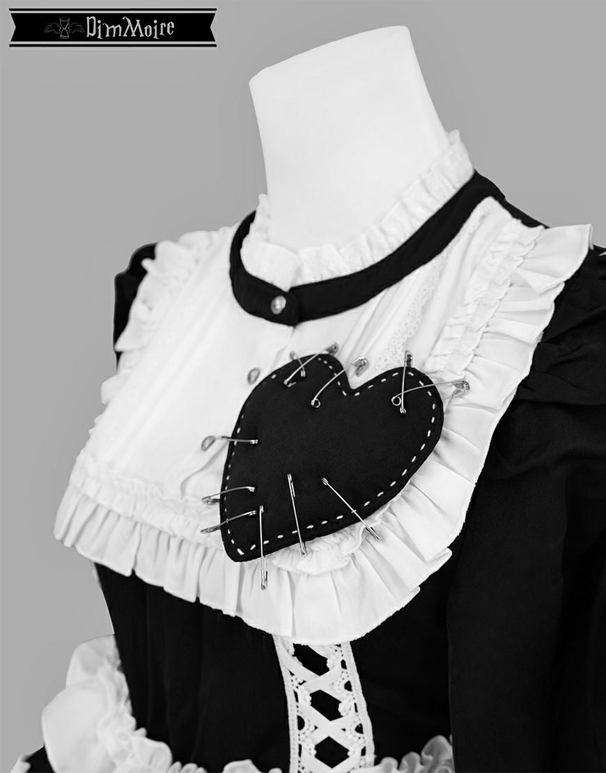 DimMoire【ディムモアール】フリルに埋もれて見る悪夢ドレス/Black×White