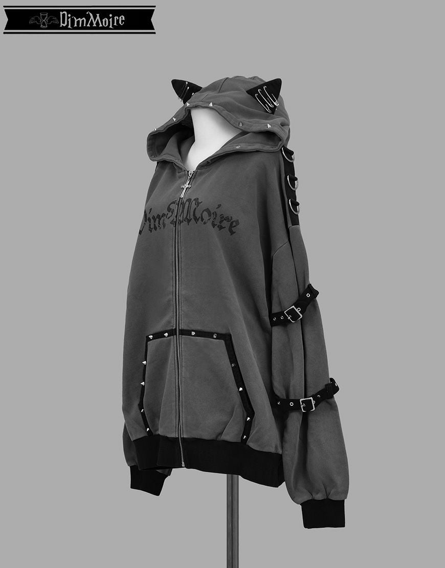 DimMoire【ディムモアール】Evil Catパーカー/Gray
