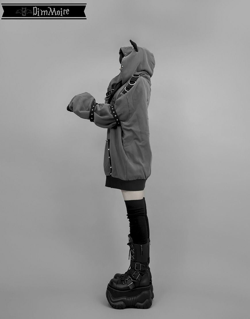 DimMoire【ディムモアール】Evil Catパーカー/Gray