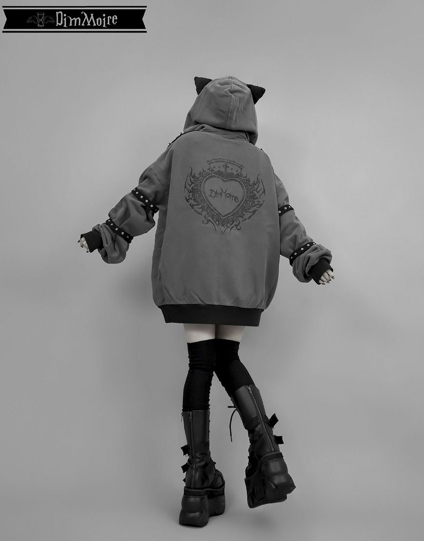 DimMoire【ディムモアール】Evil Catパーカー/Gray