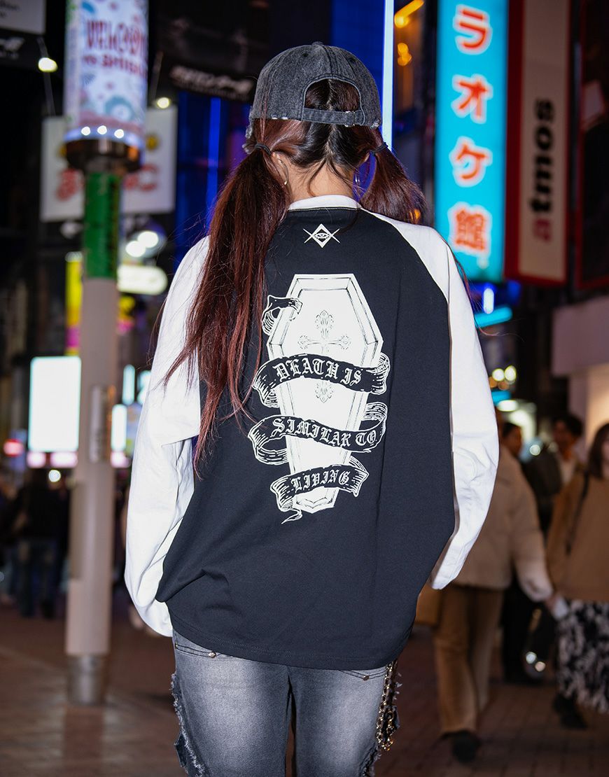 REFLEM【レフレム】ラグランピアスロンT/全2色