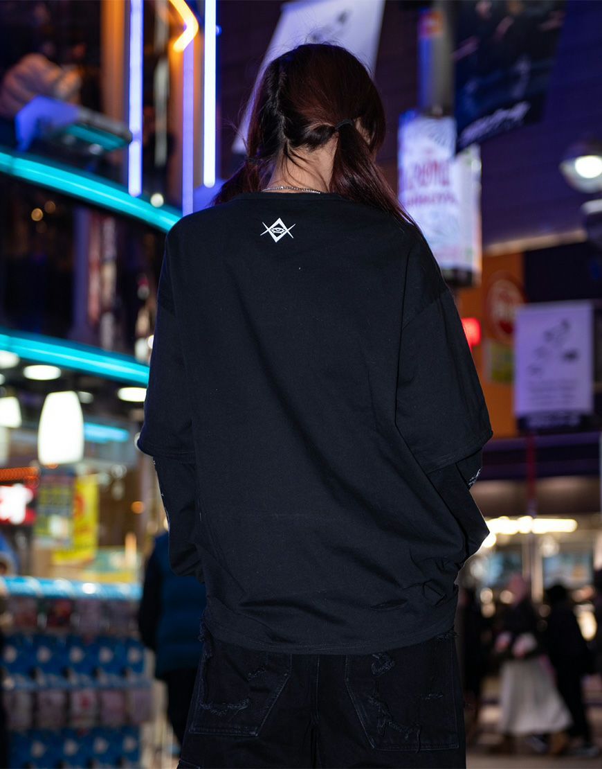 REFLEM【レフレム】グランジレイヤードTシャツ/全2色