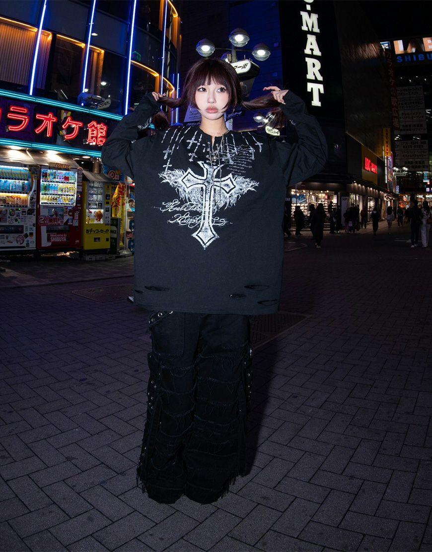 REFLEM【レフレム】グランジレイヤードTシャツ/全2色