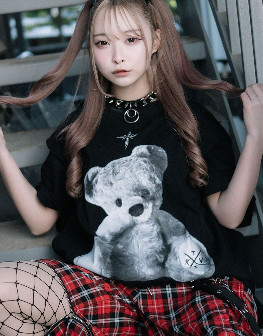 TRAVAS TOKYO【トラバストーキョー】レオパードクマTシャツ/全4色