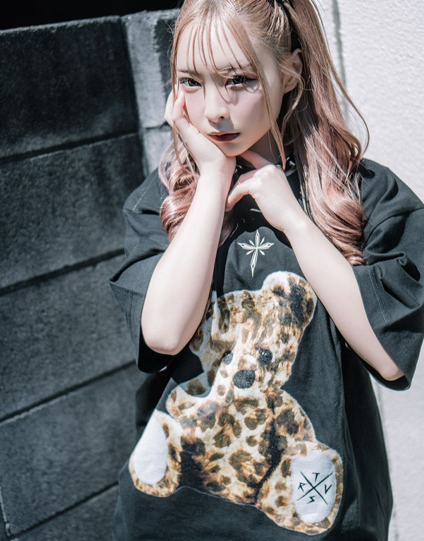 TRAVAS TOKYO【トラバストーキョー】レオパードクマTシャツ/全4色