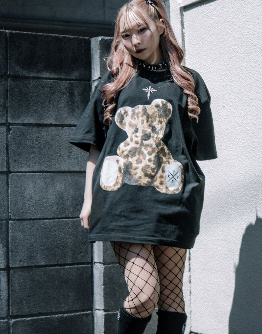 TRAVAS TOKYO【トラバストーキョー】レオパードクマTシャツ/全4色