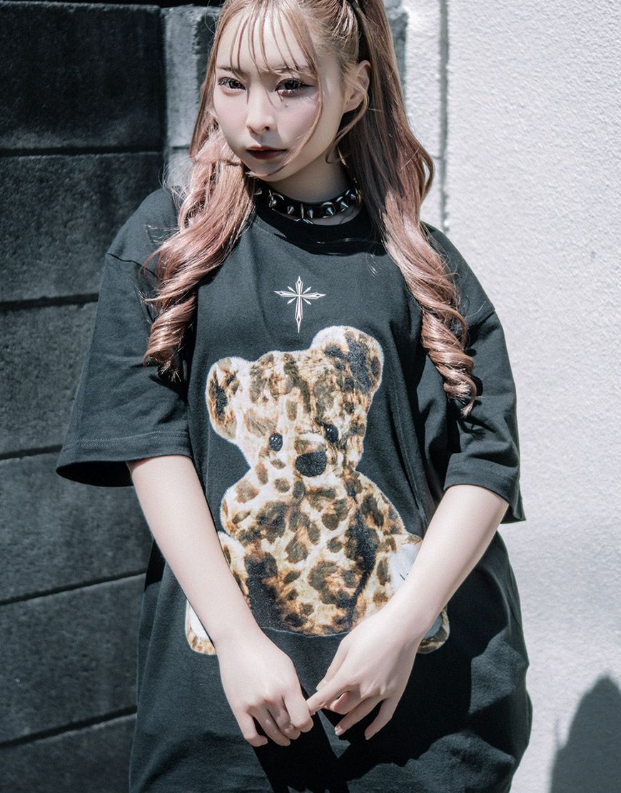 TRAVAS TOKYO【トラバストーキョー】レオパードクマTシャツ/全4色