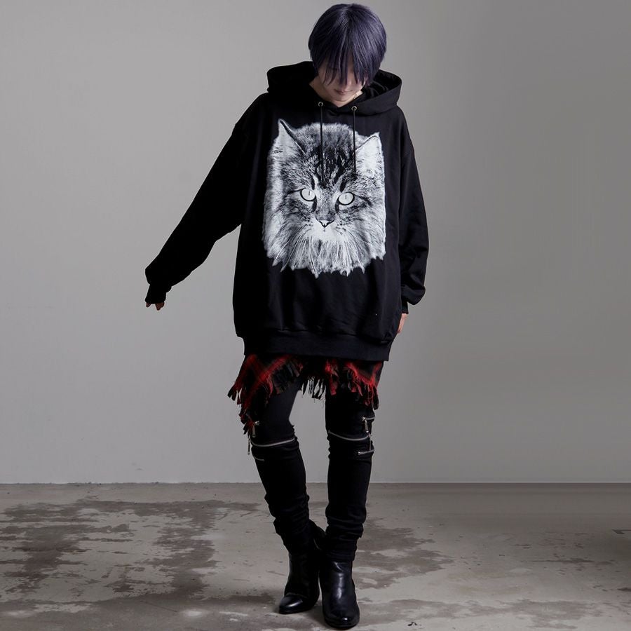 CIVARIZE【シヴァーライズ】キャットビッグプルオーバーパーカー/全2色