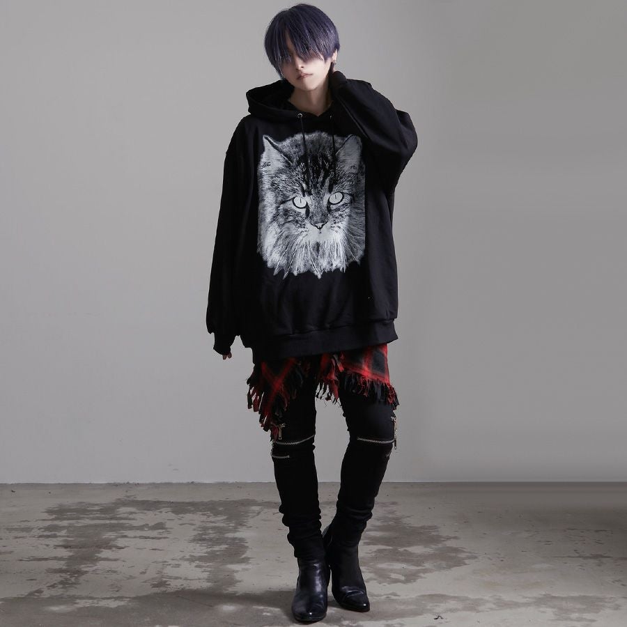 即購入可　civarize 変形パーカー　V系 archive CIVARIZE【シヴァーライズ】キャットビッグプルオーバーパーカー/全2色
