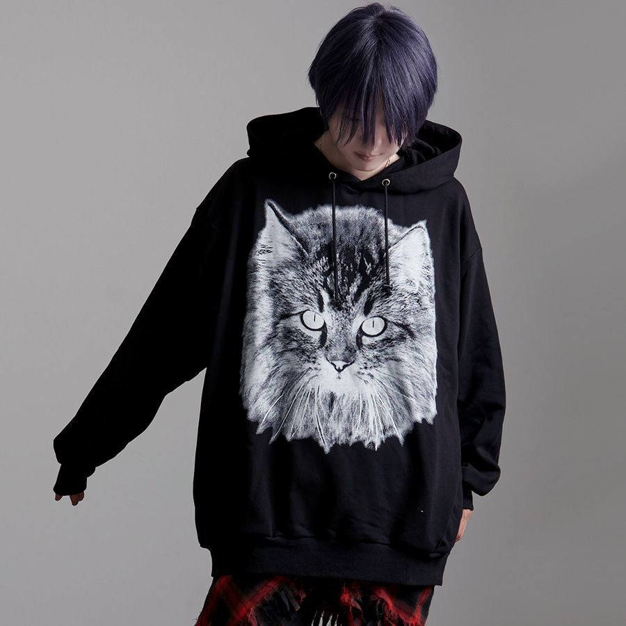 CIVARIZE【シヴァーライズ】キャットビッグプルオーバーパーカー/全2色