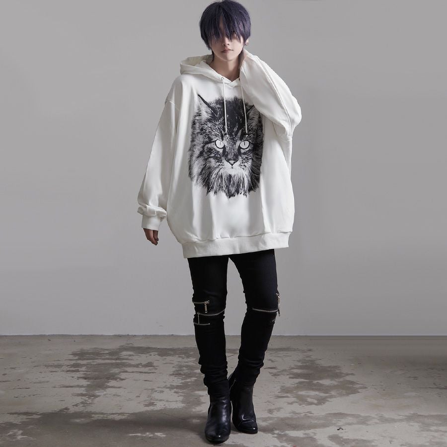 CIVARIZE【シヴァーライズ】キャットビッグプルオーバーパーカー/全2色