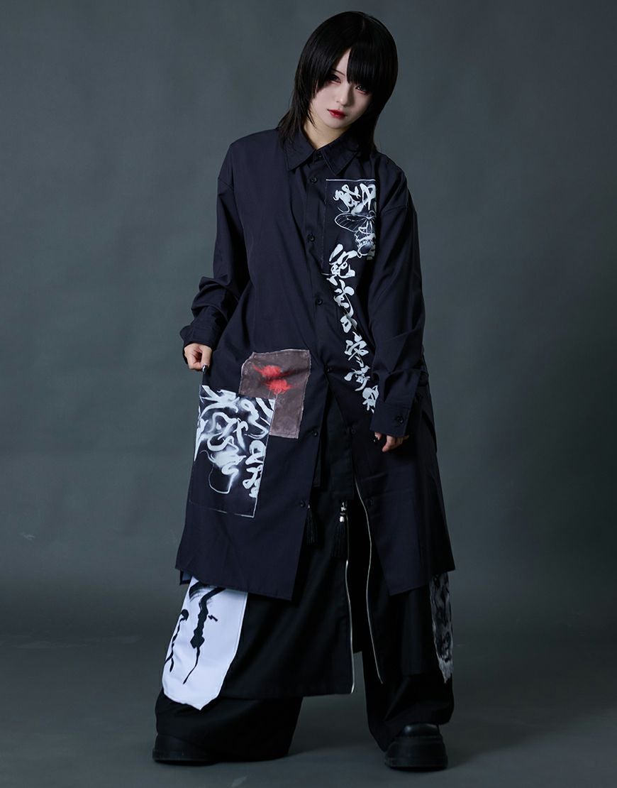 AdaNous【アダナス】絶対的守護服ロングシャツ/全2色