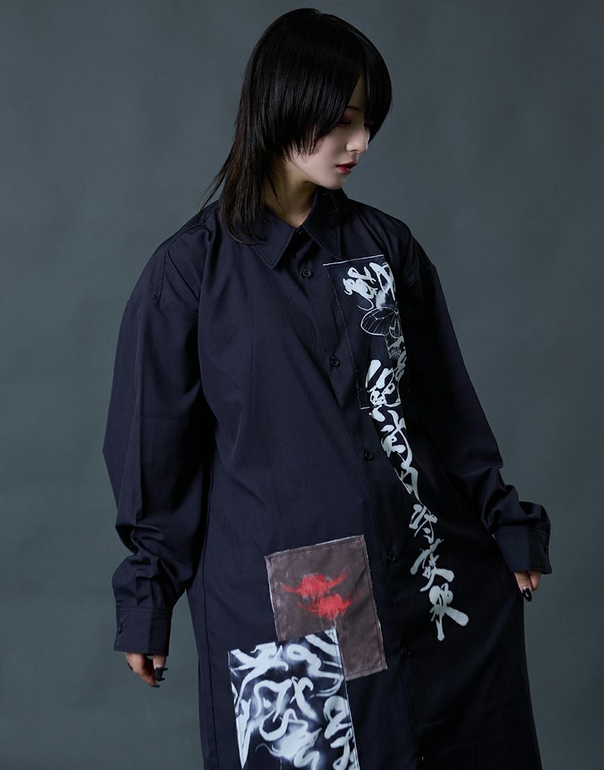 AdaNous【アダナス】絶対的守護服ロングシャツ/全2色