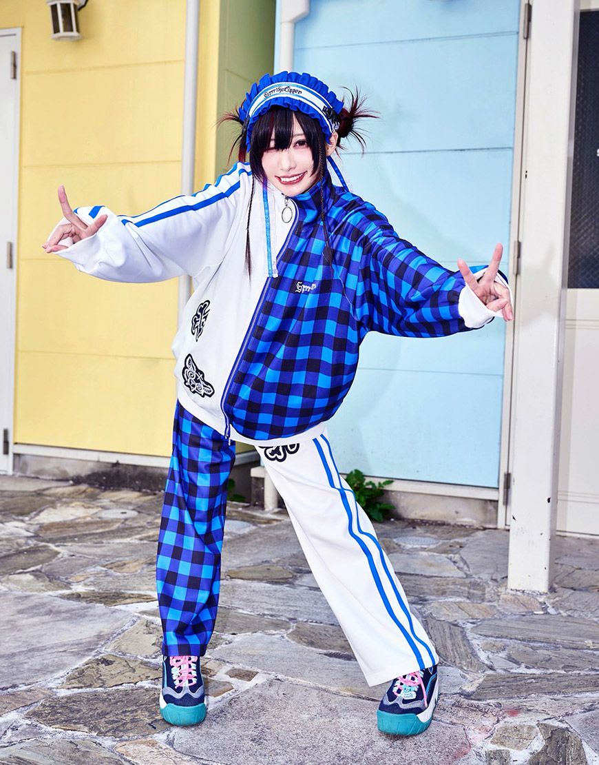 Grrr the Lipper【ガルルザリッパー】半身創痍ジャージパンツ♪/全2色