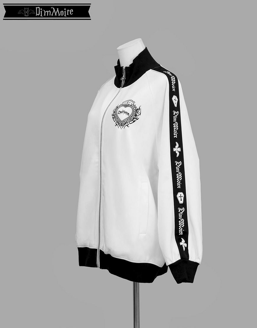 DimMoire【ディムモアール】ロゴプリントジャージトップス/White