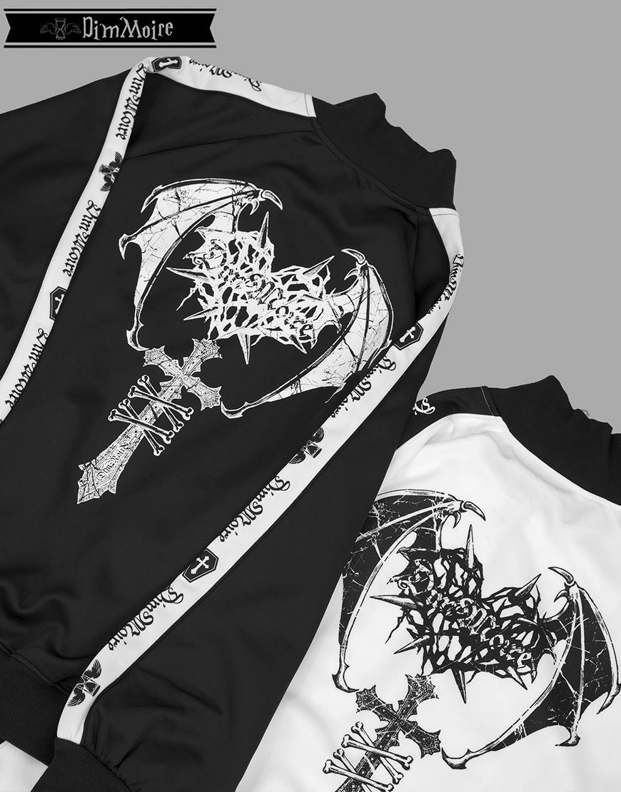 DimMoire【ディムモアール】ロゴプリントジャージトップス/White