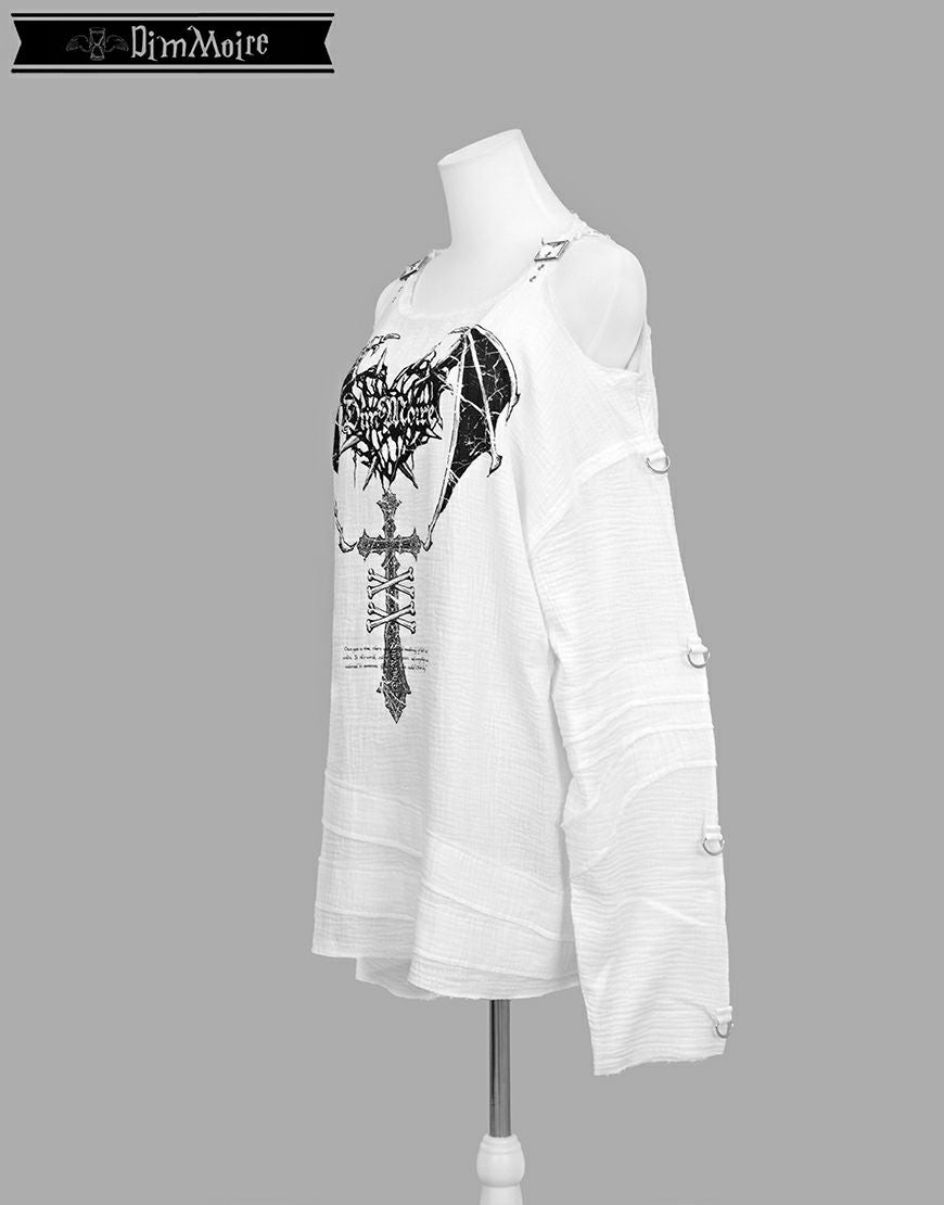 DimMoire【ディムモアール】救済の十字ガーゼトップス/Black