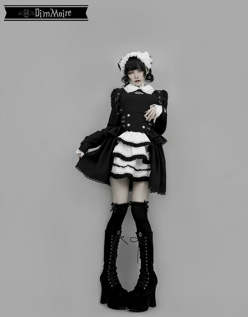 DimMoire【ディムモアール】夢纏うサスペンダースカート/Black L DimMoire【ディムモアール】夢纏うサスペンダースカート/Black