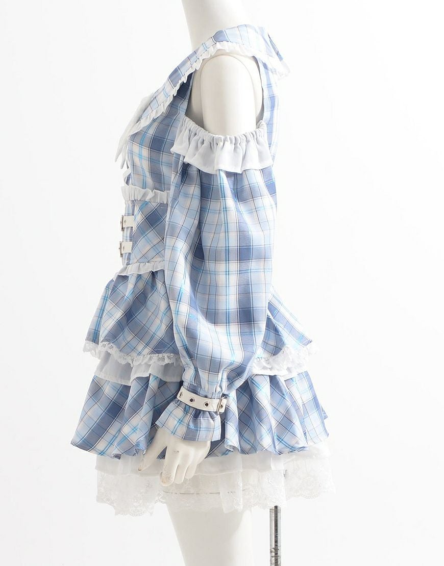 ililil イルイルイル 地雷ちゃん推しに会う日の最終兵器 ワンピース 水色 ililil【イルイルイル】地雷ちゃん推しに会う日の最終兵器（ワンピ）/全3色