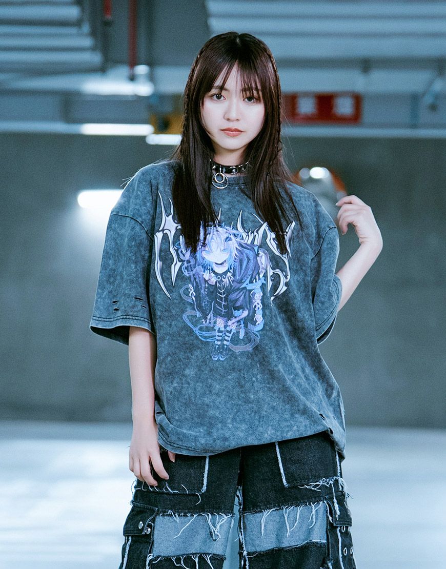 【週末限定破格】TRAVAS TOKYO×めろちん コラボ カットソー/Tシャツ TRAVAS TOKYO（トラバストーキョー） tシャツ 「TRAVAS TOKYO/トラバス
